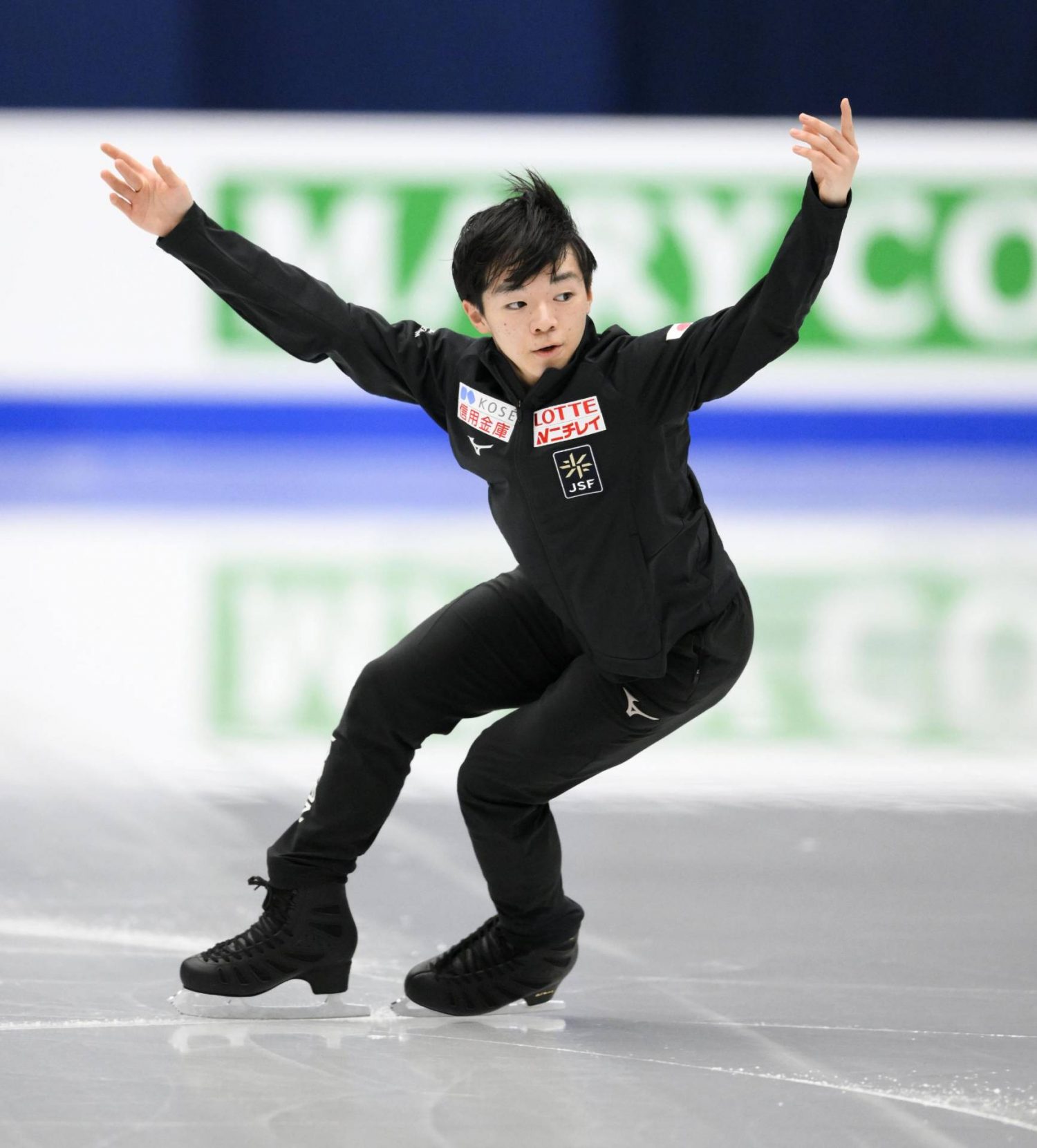 FIGURE SKATING Yuma Kagiyama Makes Preparations for Short Program at
