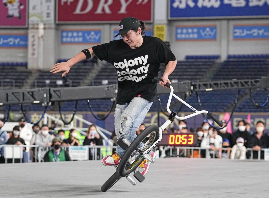 Rim Nakamura (JPN), APRIL 23, 2022 - Cycling : X Games Chiba 2022 BMX Park Final at ZOZO