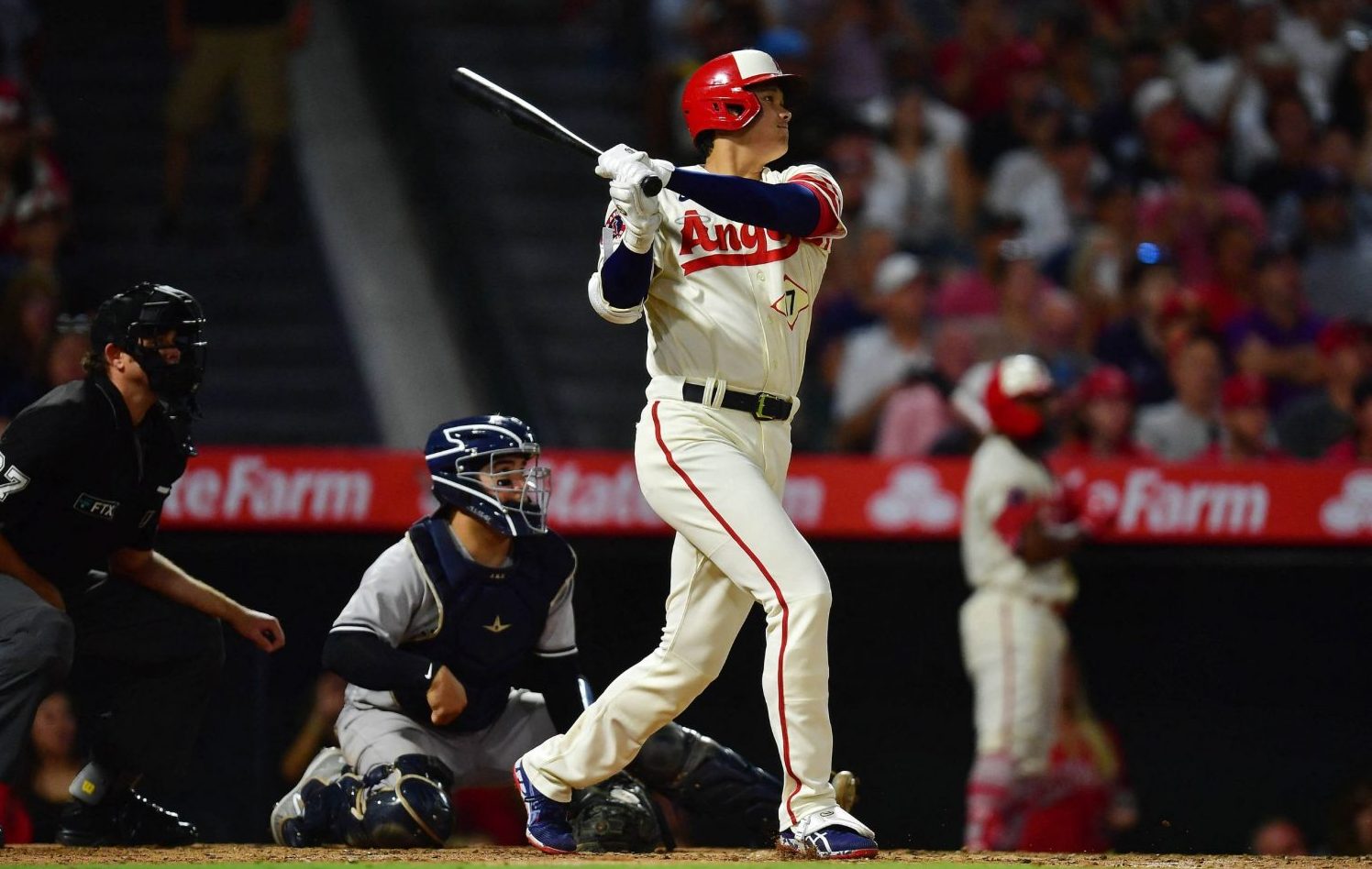 2022 Shohei Ohtani Game Used Road Jersey - (4/20/2022 @ HOU)