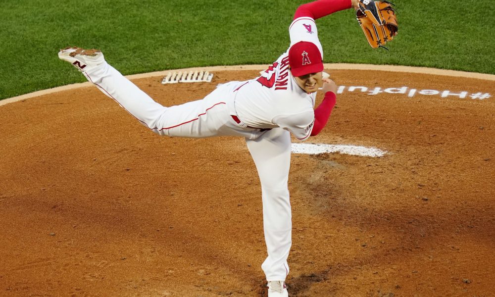 City Connect Game-Used Baseball. Pitcher: Shohei Ohtani, Batters