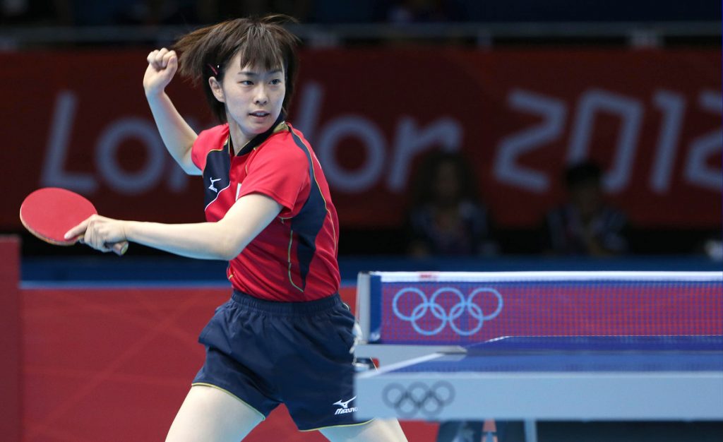 Kasumi Ishikawa (JPN), MARCH 27, 2012 - Table Tennis : Kasumi Ishikawa of  Japan in action during the LIEBHERR Table Tennis Team World Cup 2012  Championship division group C womens team match