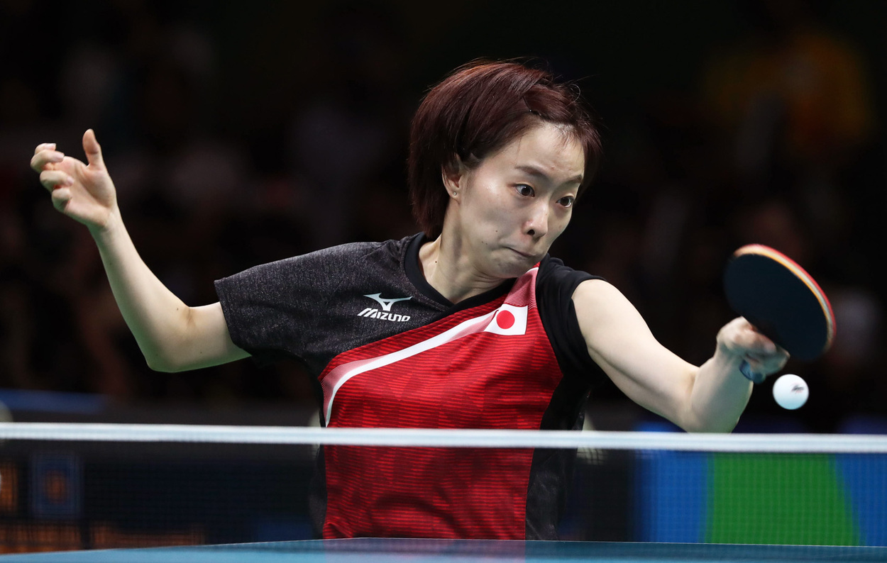 Kasumi Ishikawa (JPN), MARCH 27, 2012 - Table Tennis : Kasumi Ishikawa of  Japan in action during the LIEBHERR Table Tennis Team World Cup 2012  Championship division group C womens team match