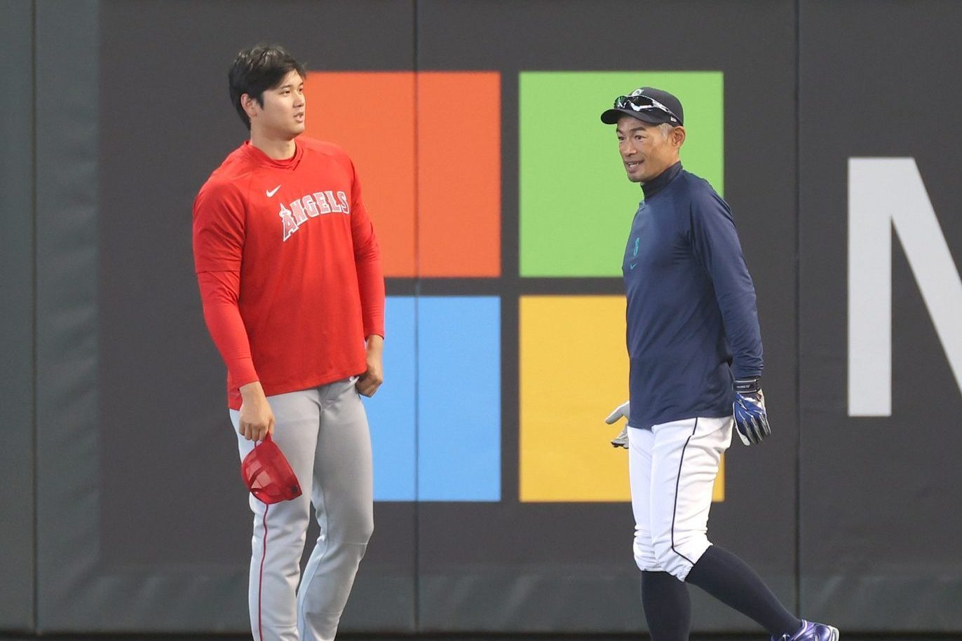 Ichiro Suzuki & Shohei Ohtani Seattle Mariners & Los Angeles