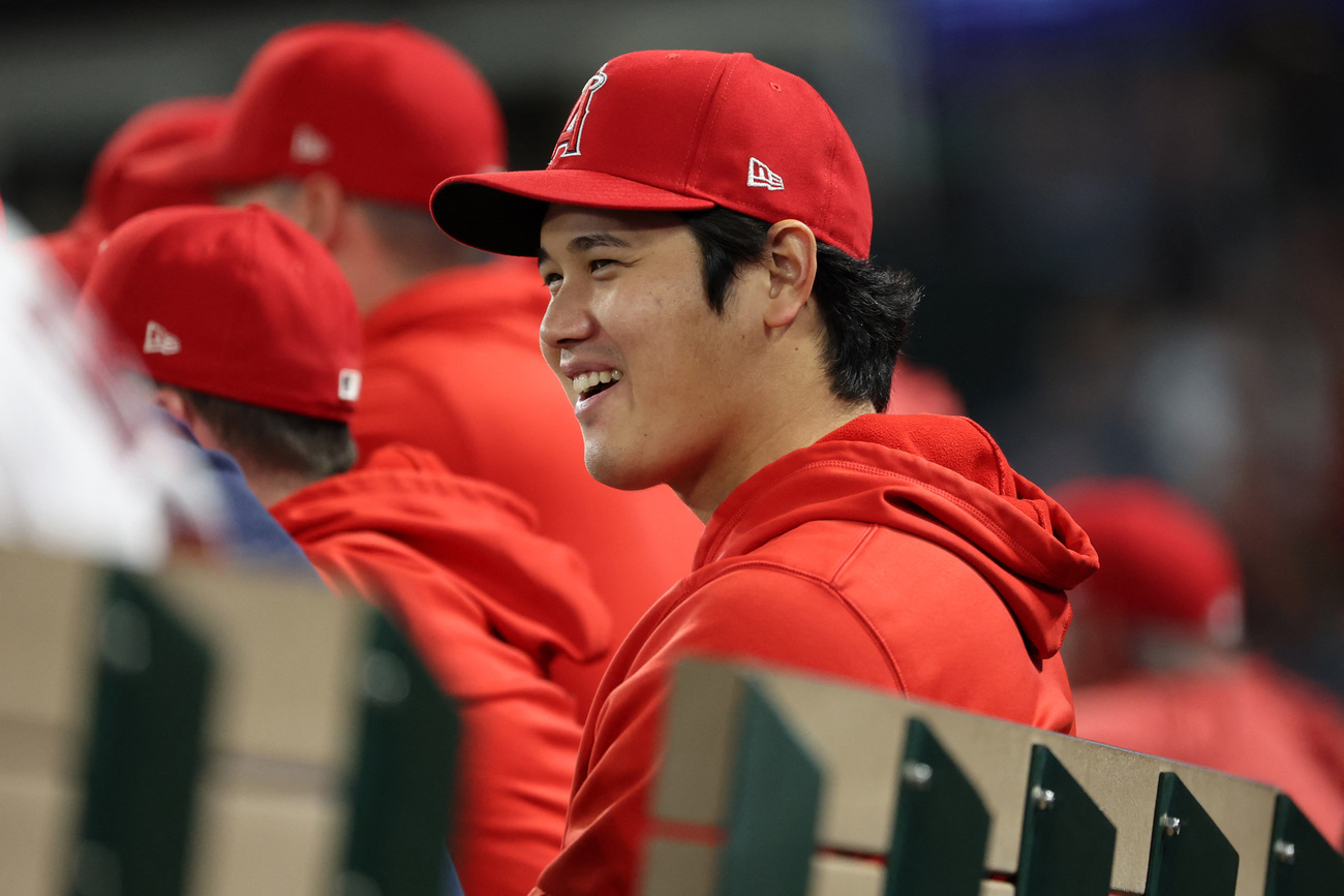 Shohei Ohtani's locker has been packed up at Angel Stadium