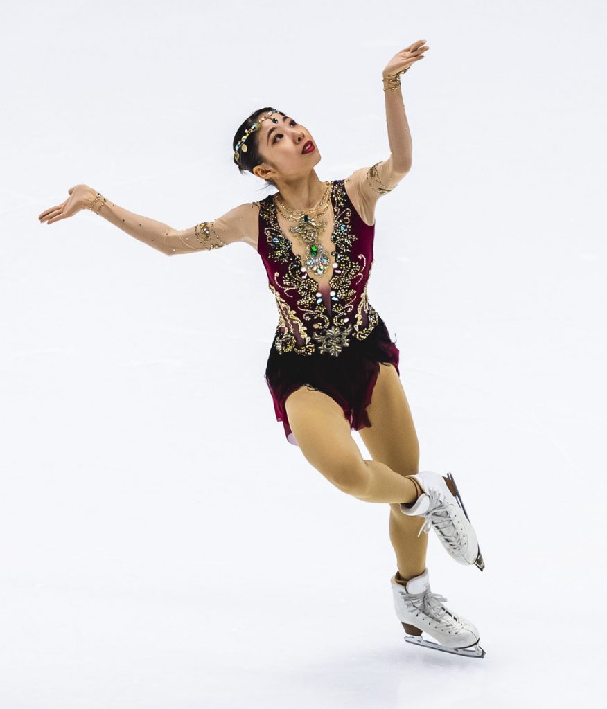 Kaori Sakamoto leads the women's short program at figure skating's Grand  Prix Espoo